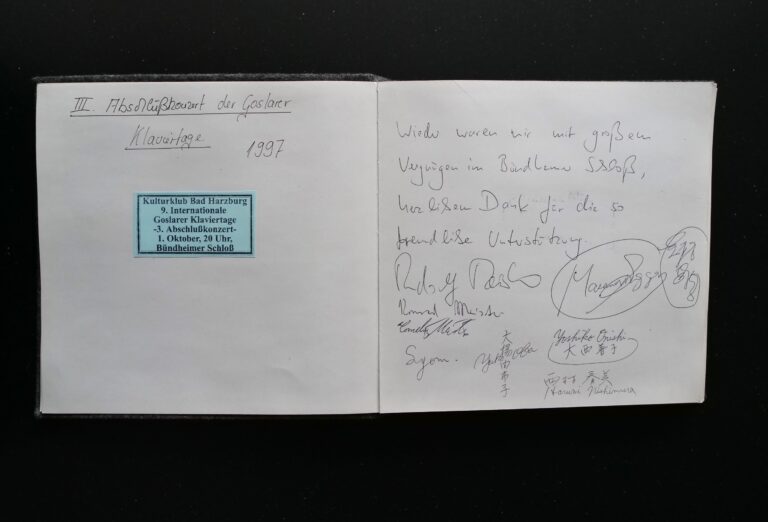 III. Goslarer Klaviertage/Abschlusskonzert - 1. Oktober 1997